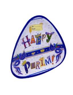 Bandeja Triangular de Melamina - Para a Festa de Purim