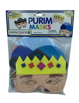 Máscaras com Design dos Personagens de Purim