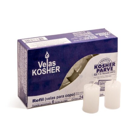 Refil (velas para copo) Kosher