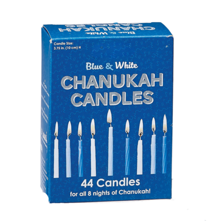 Caixa de velas para as 8 noites de Chanukah