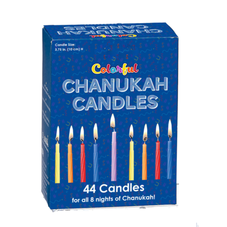 Caixa de velas para as 8 noites de Chanukah