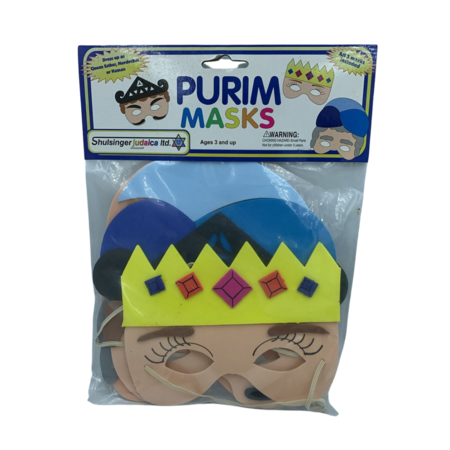 Máscaras com Design dos Personagens de Purim